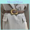 Simple Leather Black Womens Belt With Alloy Pin Buckle For Casual Wear Daily Use