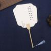 Blank Rice Paper Fan Unfinished Graffiti Fan Decorative Fan Round Craft Fan