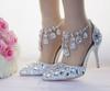 Сандалии королевы с кристаллами, женские свадебные туфли, вечерние женские туфли на высоком каблуке для невесты, женские туфли на высоком каблуке с острым носком и стразами