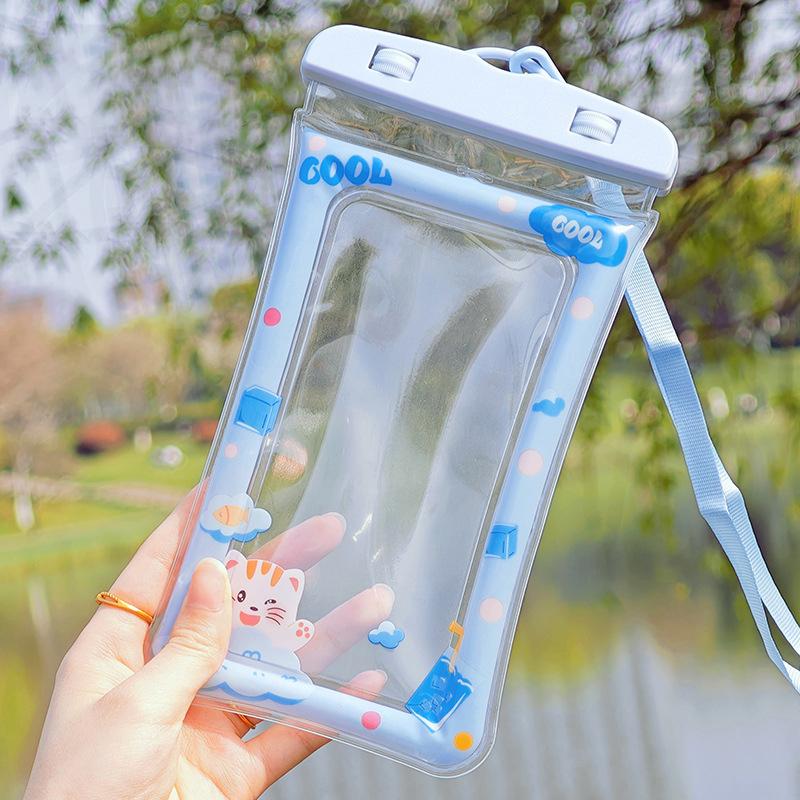 Водонепроницаемый мультяшный чехол для телефона Дрифт Дайвинг Плавательная сумка Подводный сухой мешок Чехол-крышка Для телефона Водные виды спорта Пляж Бассейн Лыжи