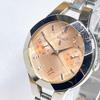 Б/У 101 SEIKO Рукия Женские Часы Кварцевые Новая Батарейка Работают Лососево-Розовые 101