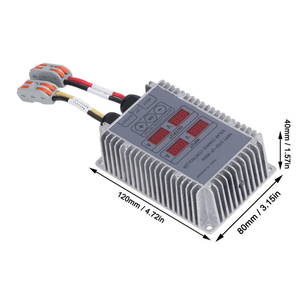 Контроллер солнечной батареи Boost MPPT Напряжение Регулируемый водонепроницаемый с дисплеем 24‑85 В MPPT Солнечный контроллер