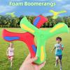 Outdoor Three-Leaf Boomerang Flying Toy Soft and Recreation for Boy Girl Easy to Throw and Catch Construction for Family Fun