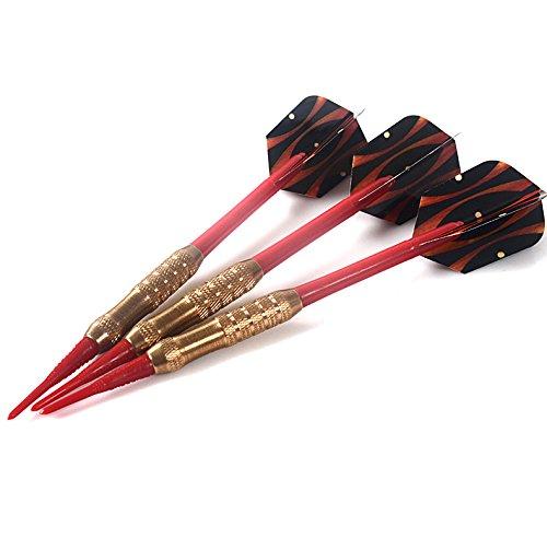CUESOUL Тренировочные дротики с латунным корпусом и мягким наконечником (9 шт.)