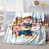 Dog Paw Adventure Blanket Flannel Blanket for bed, sofa, Camping, Hiking, Picnic Essentials, gift for family Fan gifts