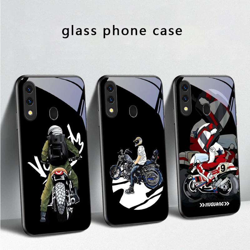 Карта мотоцикла Уличный Для Samsung Galaxy A30 A31 A32 A33 A34 A35 A42 A30s A20 A25 A26 A51 A56 A54 A72 A73 70 Стеклянный чехол для телефона