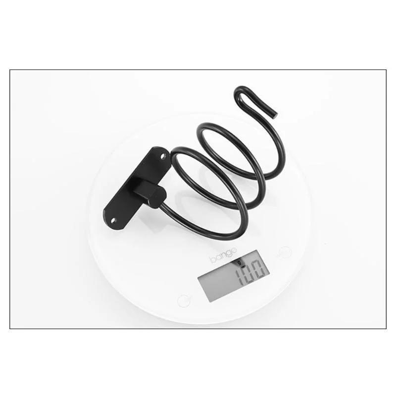 Удобный держатель для ванной комнаты, спиральный органайзер для хранения, настенный алюминиевый держатель для инструментов салона красоты, сушилка для инструментов, аксессуары