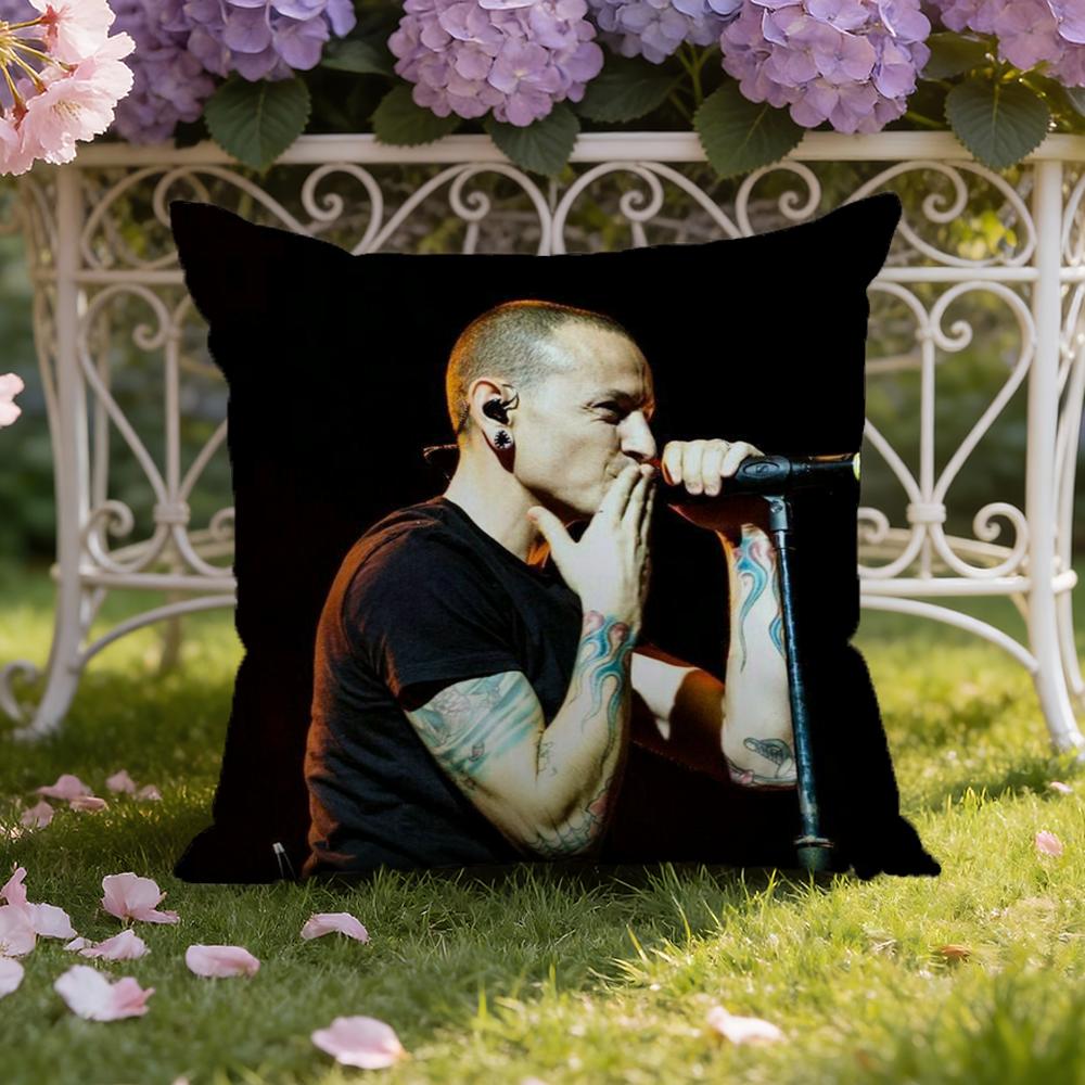 Чехол на подушку C-Chester B-Bennington Чехол для подушки для дома и автомобиля Двухцелевой: Двусторонняя конструкция для максимального комфорта