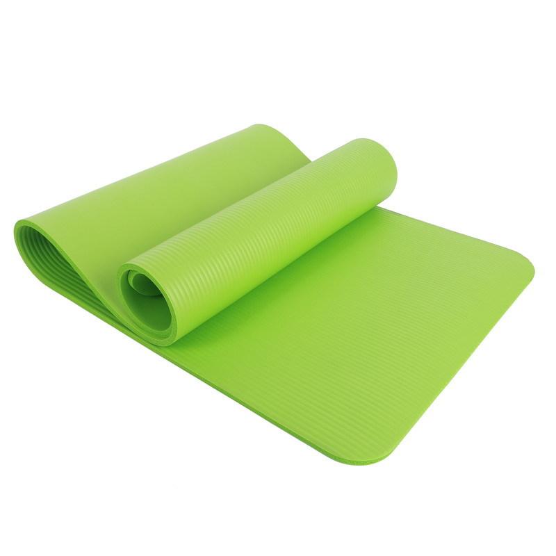 Коврик для фитнеса и йоги для начинающих из NBR, утолщенный, расширенный и удлиненный, противоскользящий спортивный коврик для йоги, удобные спортивные коврики для домашнего использования