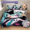 Vocaloid Character Artwork Print 3Pcs Bedding Setduvet Cover With 2 Bedropillowcase Home Birthday Gift