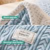 Luxury Bedding Quilt Blanket Flannel Fleece Throw Blanket Nap Blanket Thickened Warm Blanket