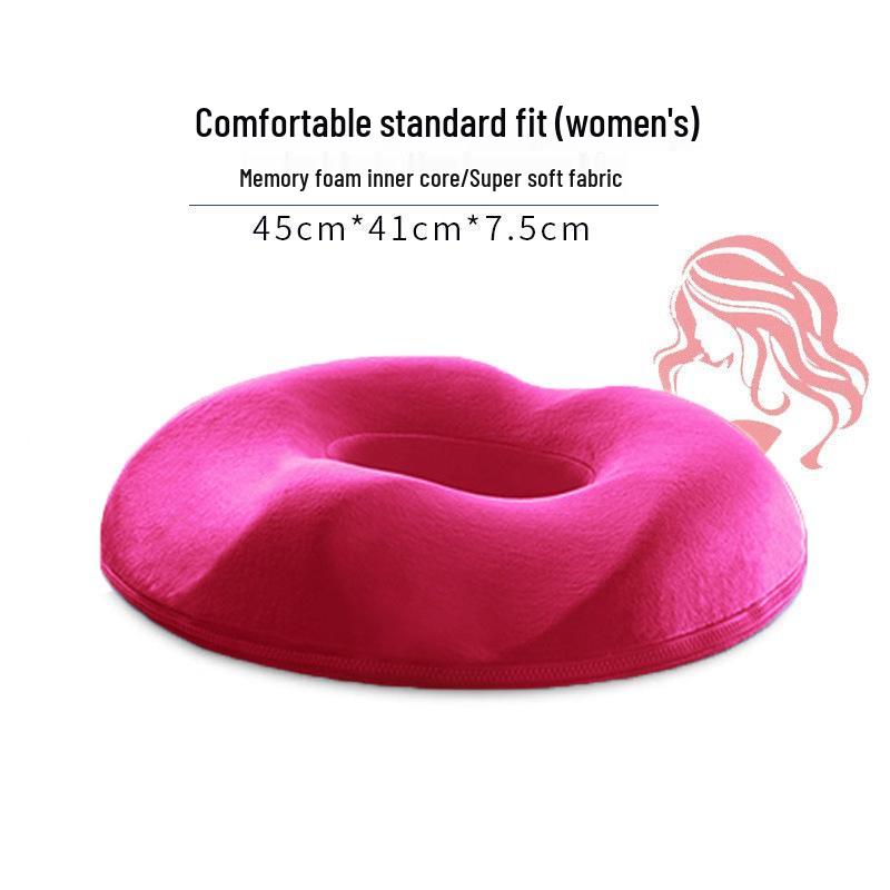 Memory Foam Breathable Cushion for Office Chair and Car - Relieves Long Sitting Discomfort