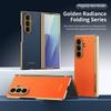 Роскошный складной чехол из ПУ-кожи для Samsung Galaxy Z Fold7 6 5 4 3 Ударопрочная защита экрана HD Закаленное стекло Защита шарнира