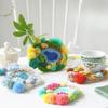 Poke Embroidery Four Seasons Moss Carpet Coaster Warm Home Ornament Handmade DIY Material Package