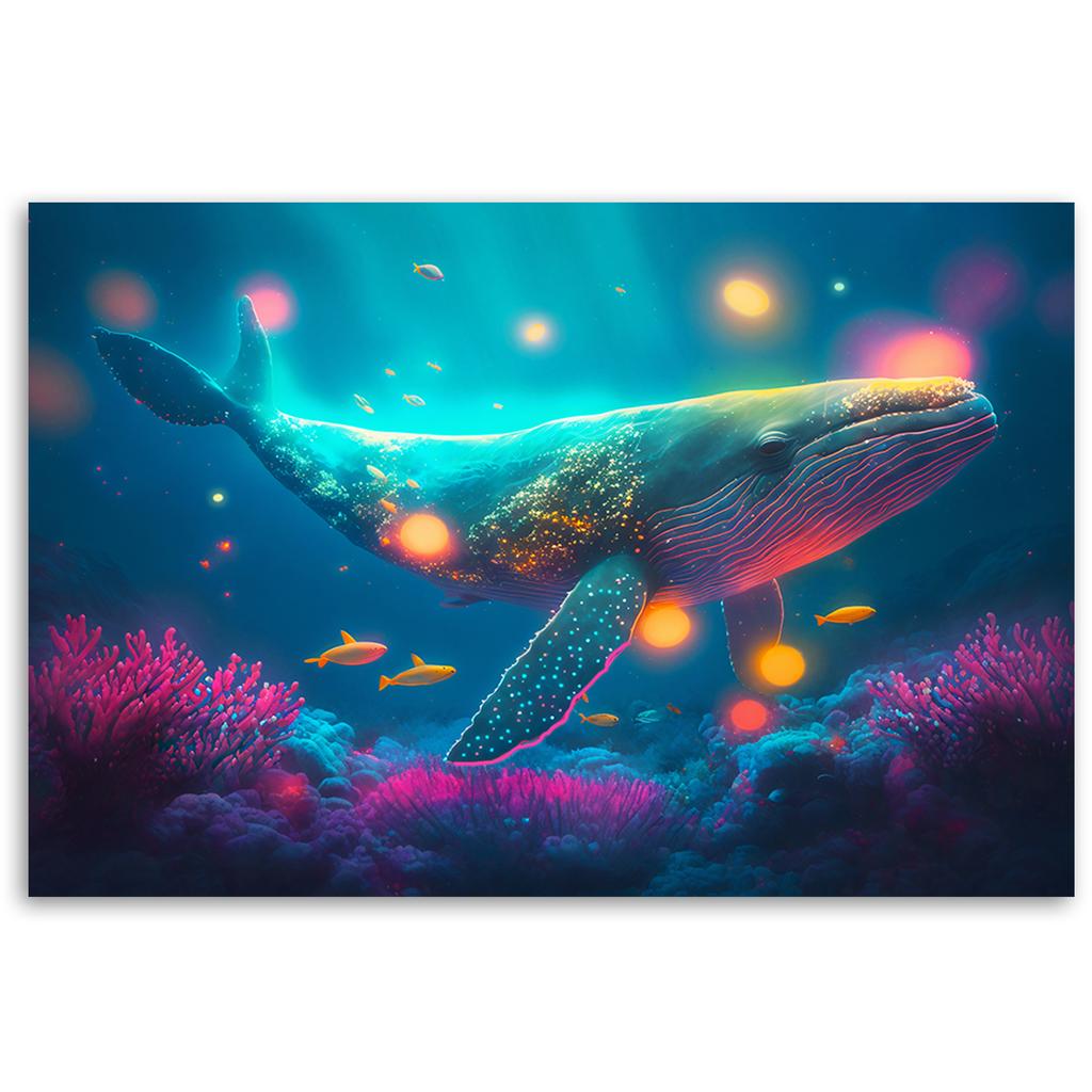 Canvas print, Magic whale