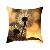 Square Floral Print Cushion Cover Rose Pattern Pillowcase Home Living Room Seat Room Decoration Pillowcase