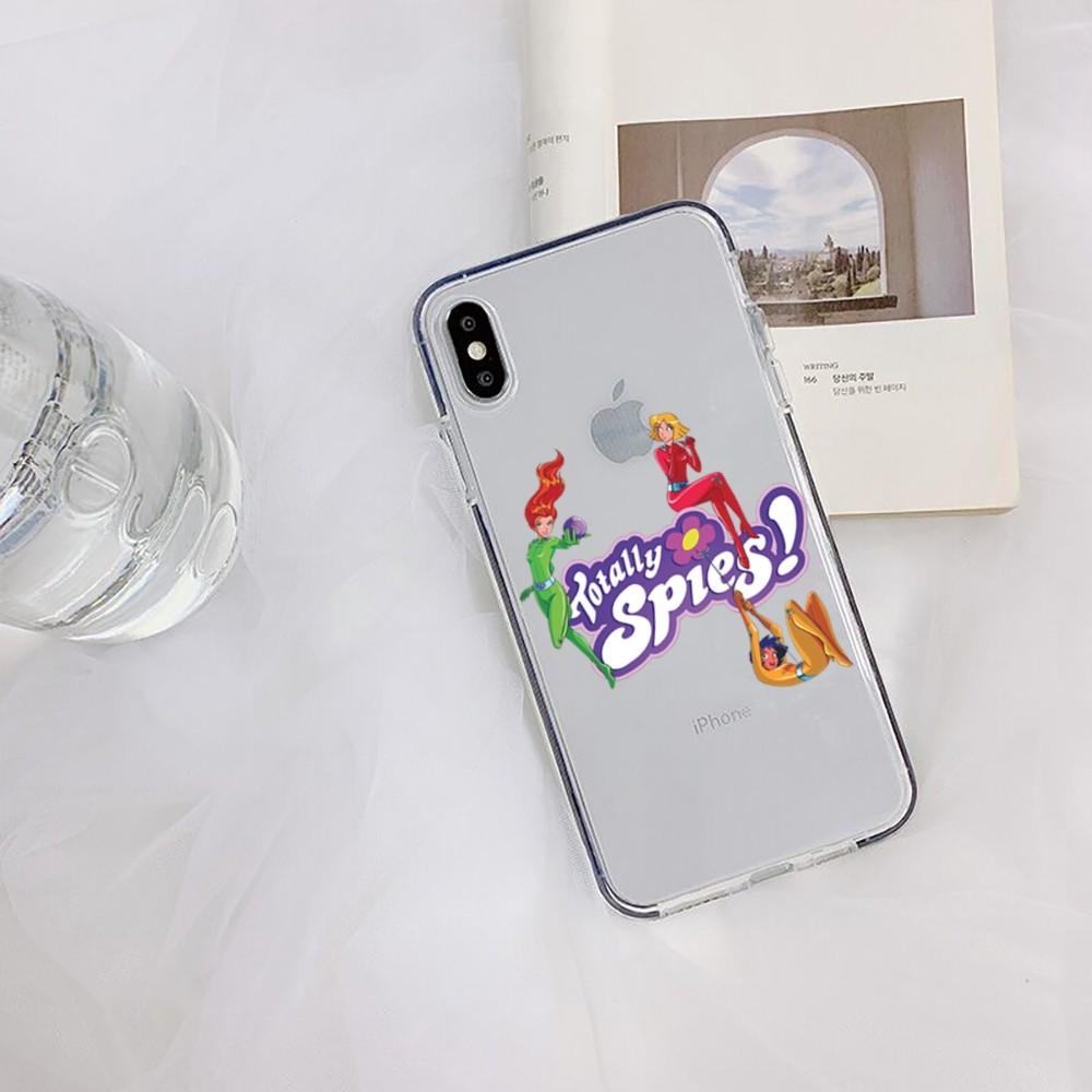 Чехол для телефона Totally Spies Для iPhone 15 11 12 13 14 Mini Pro Max XR X XS TPU Прозрачный чехол Для 8 7 6 Plus SE 2020