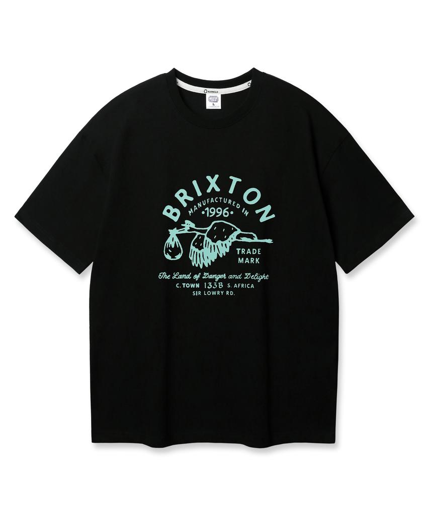 ALVINCLO Brixton Oversized Short Sleeve T-Shirt Ast4784 (2 Colors)