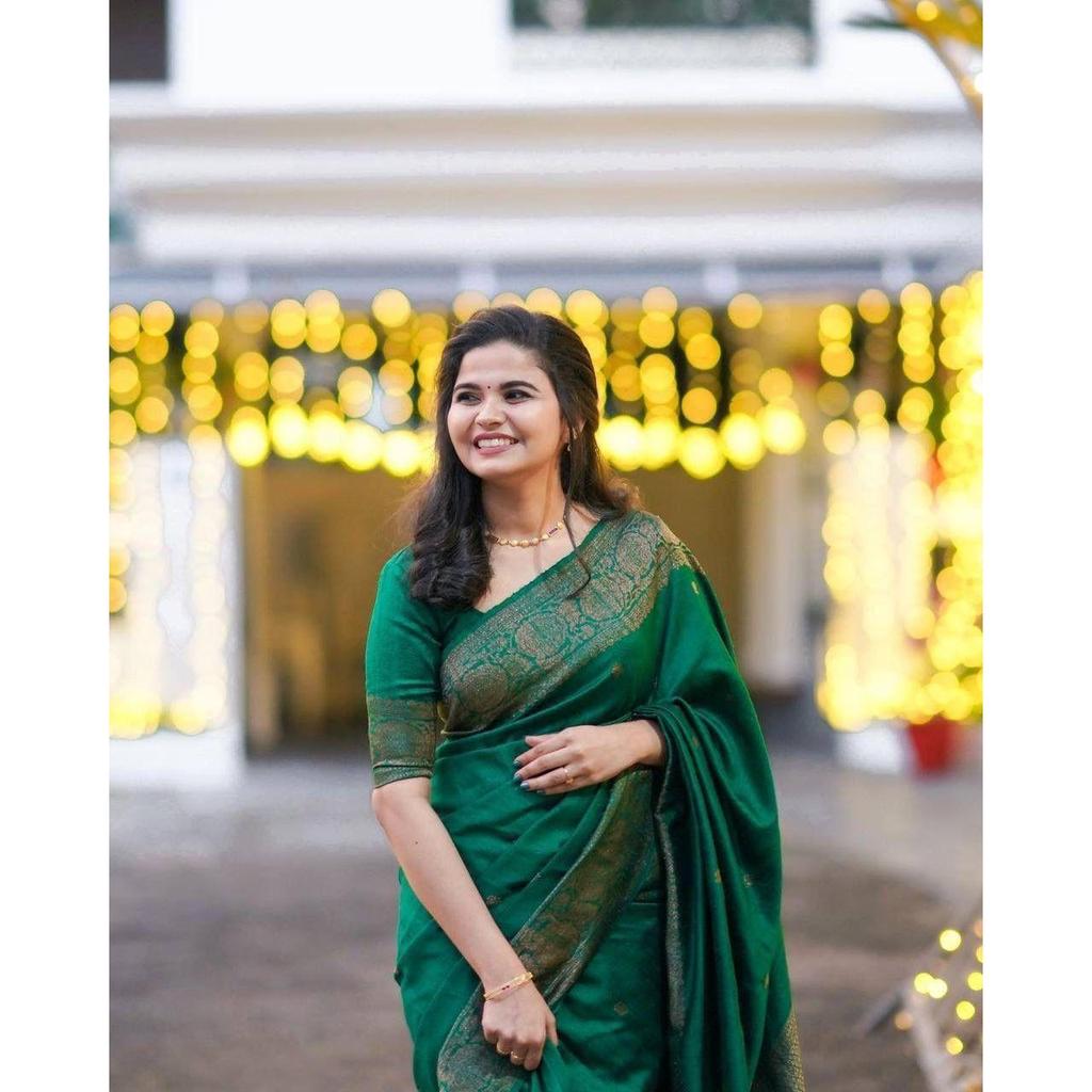 Silk Saree from the ALMAARI Store Is Adorned with Beautiful Zari Work In Form of Traditional Motifs. This Beautiful Saree