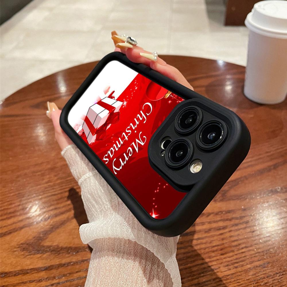 N111 Merry Christmas art Happy New Year Мягкие чехлы для телефонов Angel Eyes для iPhone 16 15 14 13 11 Pro Max 8 7 6s Plus 12 mini XR XS Max Противоударный чехол