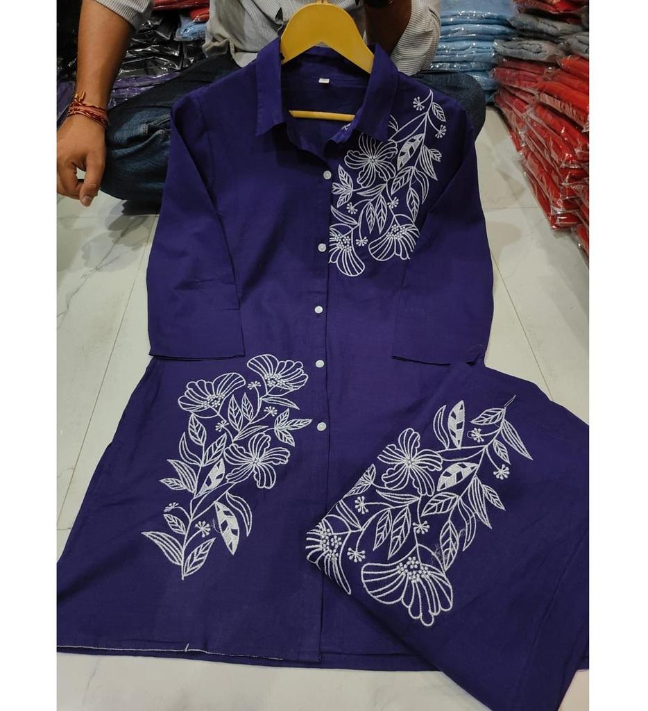 Индийский дизайнерский комплект курта-брюки-шнурок женский болливудский топ туника хлопковая курти чистое платье