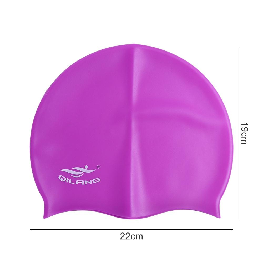 Plus Size Colorful Swim Cap Flexible Long Hair Bathing Cap Swim Pool Hat Swimming Cap Swimming Hat