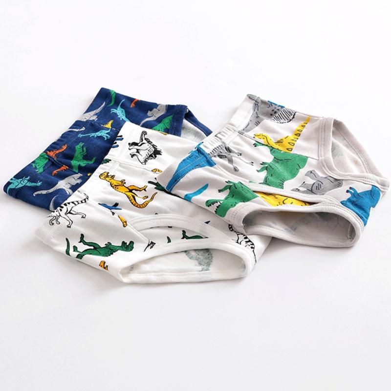 Нижнее белье с принтом для мальчиков, трусы, 6 шт.