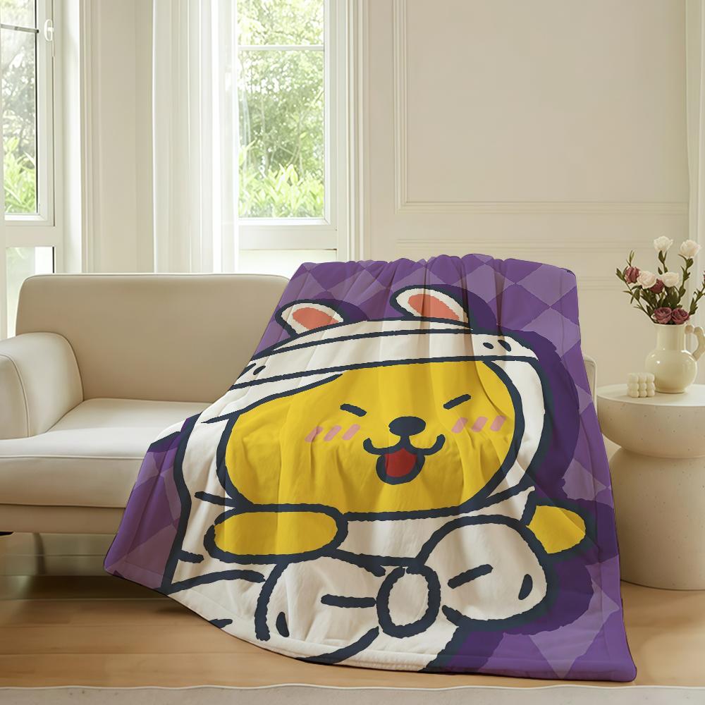 Мультяшное милое одеяло K-Ka K-kaos F-Friends для дивана, офиса, кровати, самолета, путешествий, сна, чтения, отдыха, кемпинга. Мягкое и теплое