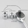 1/4" 3/8" 1/2" Ratchet Wrench Socket Converter Sleeve Head Adapter Chrome Vanadium Sleeve Drive Wrench Transform Joint