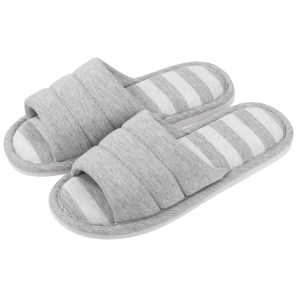 Fashion Shevalues Women Indoor Slippers Four Seasons Soft Cotton Slippers Open Toe No-slip Leisure Flip-flops For Gril Home Flats Slides
