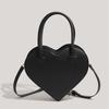 JIAERDI Harajuku Vintage Sweetheart Purse Women Black Leather Shoulder Bag Ladies Japanese Style Cute Handbag Y2K Crossbody Bag