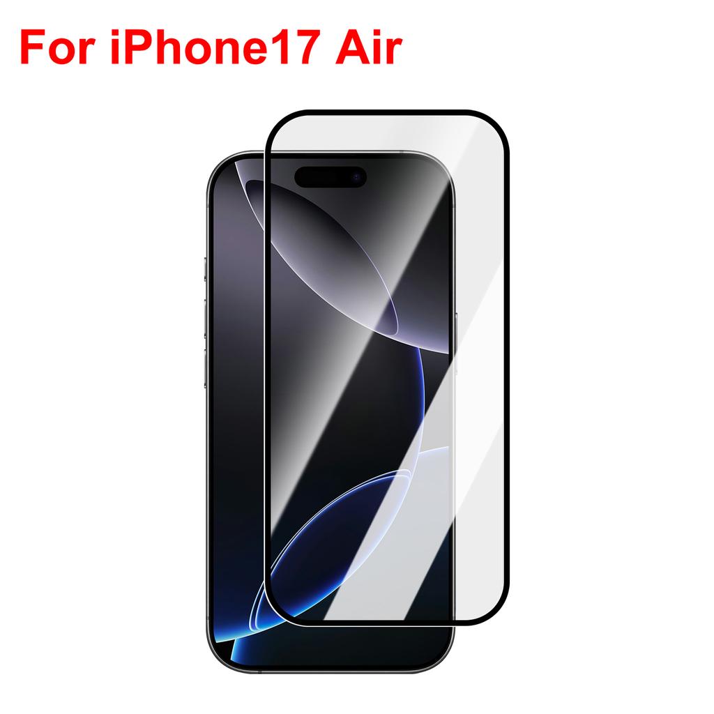 Защитные стекла 6-в-1 для iPhone 17 Pro Max, Защитная пленка для линз с защитой от царапин для 17Air, Защита для объектива камеры с черным кругом