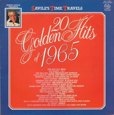 Виниловая пластинка РАЗЛИЧНЫЕ 20 Золотых Хитов 1965 года MFP4156551 MUSIC FOR PLEAS 1984 Великобритания Поп Б/у