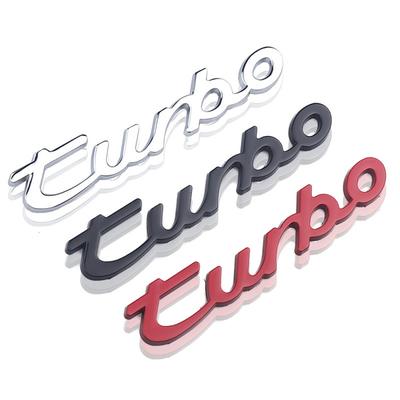 Автомобильный стикер 3D Metal Turbo для Macan Panamera 997 996 718 911 Cayman Emblem Rear Decal Auto Accessories