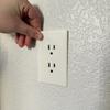 Fake Outlet Sticker 3D Printed Pretend Electrical Outlet Sticker Wall Power