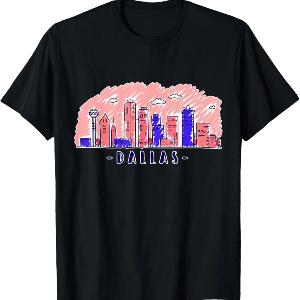 Dallas Texas Skyline DFW TX City T-Shirt