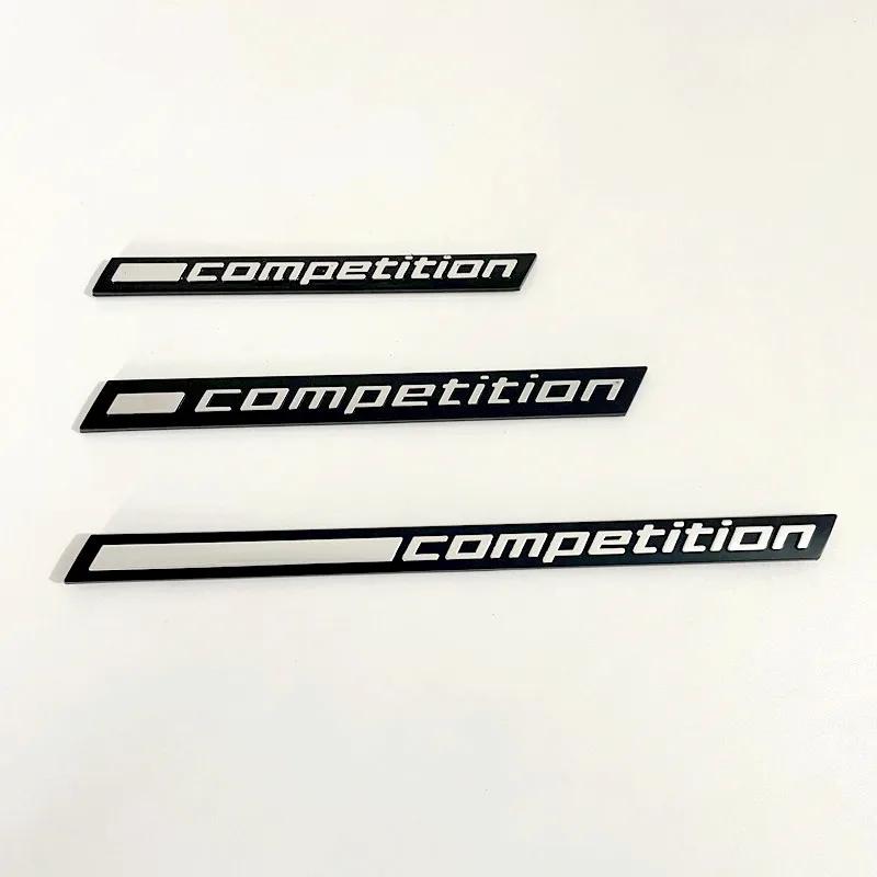 New 3D ABS Black Competition Logo Rear Boot Trunk Emblem Badge Sticker Decals For BMW M1 M3 M4 M5 M6 X1M X3M X4M X5M X6M BB7