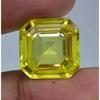 Asscher Cut Natural Yellow Spinel Ceylon 36-38 Ct Stunning Certified Gemstone