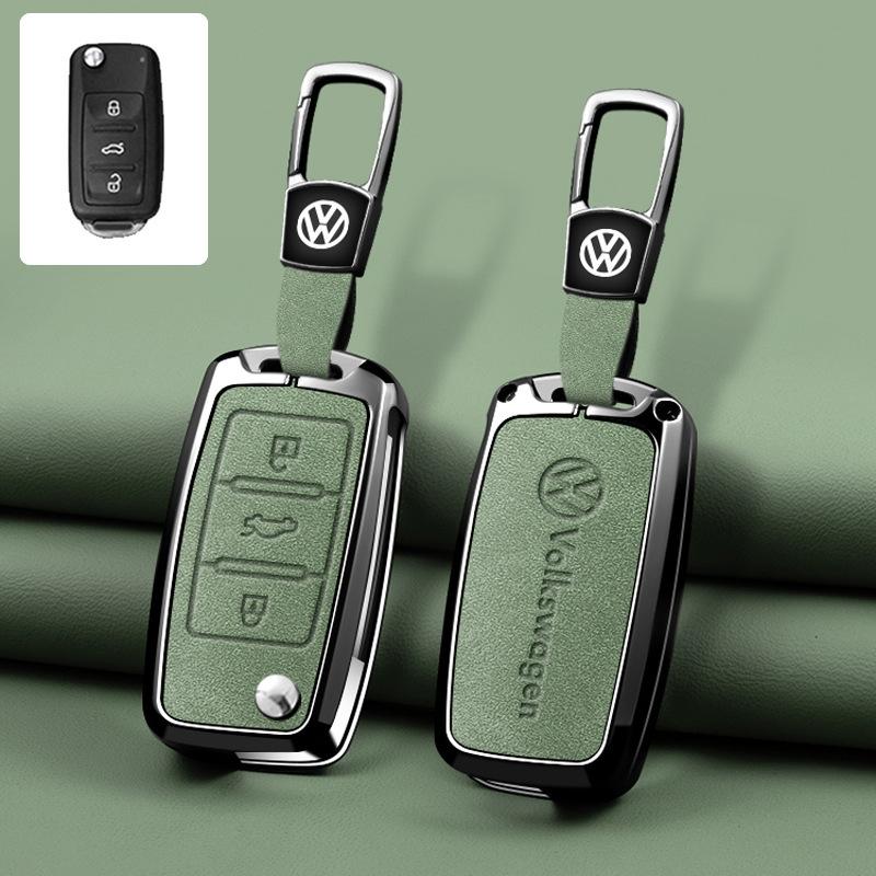 hijk1 Car Key Fob Case Cover For Volkswagen VW Polo Tiguan Golf Jetta Beetle Eos Scirocco Up Transporter Sharan Keychain Accessories