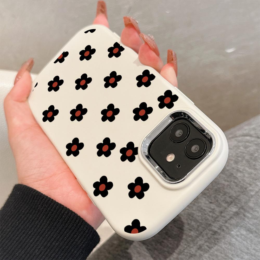 Сплошной цвет с серебряным краем линзы, жирный корпус, Мягкий ТПУ, жидкий силиконовый чехол, противоударный чехол для телефона для Xiaomi Redmi Samsung