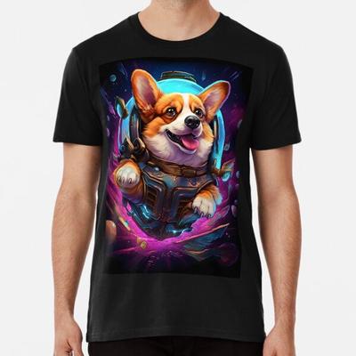 Корги в космосе Смешная футболка с вельш-корги от L до 5XL Сделано в Австралии/США