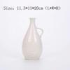 Modern White Ceramic Vase for Small Fresh or Dry Flowers - Dining Table & Living Room Decor