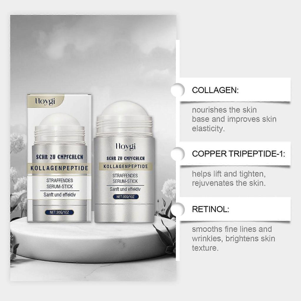 2026|1/2/3/4/5x Collagen Peptide Firming Serum Stick Anti-Wrinkle Hydrating Essence for Family Friends Wife Mother Gift 30g less