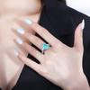 Кольцо с драгоценным камнем Параиба, горячая распродажа, изумрудное кольцо на указательный палец, модное роскошное кольцо