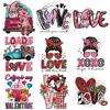 Lover's Patches For Clothes Happy Valentine's Day Clothes Stickers Parches Ropa Heat Transfer Man Woman DIY Iron On Patch New