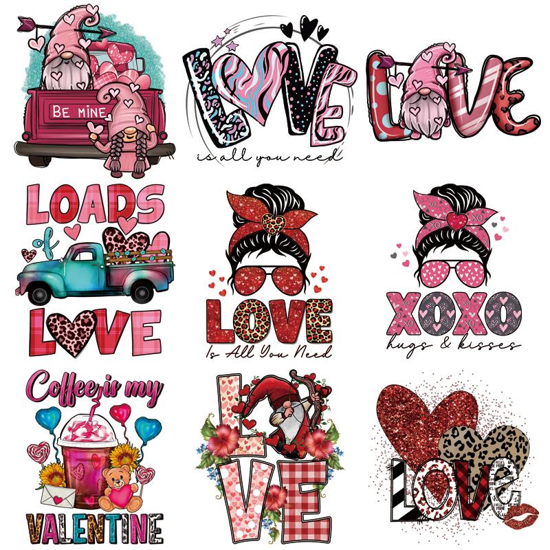 Нашивки для одежды для влюбленных, наклейки для одежды с Днем Святого Валентина, Parches Ropa, теплопередача, для мужчин и женщин, DIY, гладильная нашивка, новинка