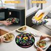 ZKOO 12" Tortilla Warmer Pouch, ulated Tortillas Pouch for Tortillas, Tacos, Naan, Pizza Rolls, Microwavable Fabric Bag, Tortilla Warmer Keeps Food