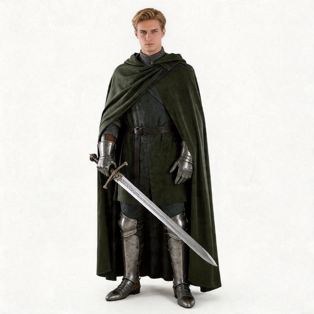 Medieval Knight Cape Cosplay Cosplay, Halloween Costume Cape Cos Show Costume