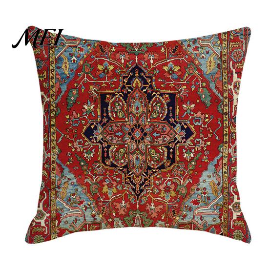 Cushion Protector Boho Throw Pillow Covers, 18 x Inch Bohemia Cover Ethnic Style Case, Decorative Pillowcase for Sofa Couch