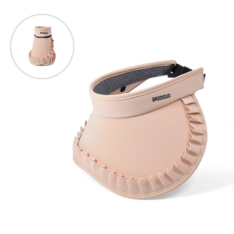 Новая летняя кружевная шляпа с широкими полями и пустой макушкой для родителей и детей, шляпа с защитой от УФ-лучей, женский универсальный солнцезащитный козырек